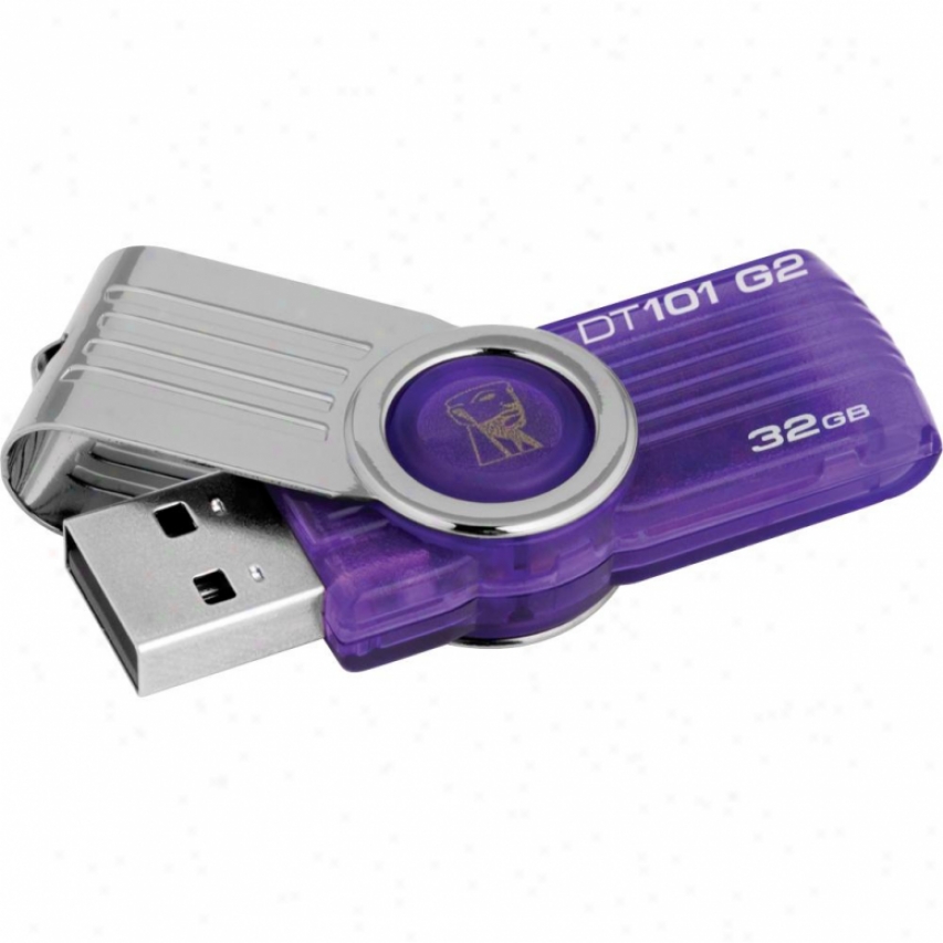 32gb Datatraveler 101 Gen 2 Flash Drive, Purple