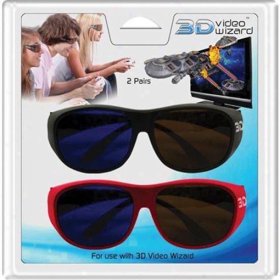 3d Video Wizard Adult Size 3d Glasses