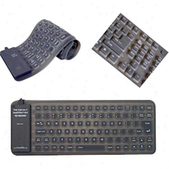 Adesso Akb-210 Foldable Silicone Waterproof Usb Mini Keyboard