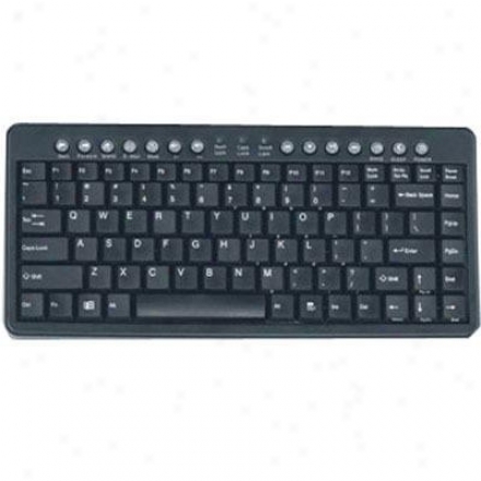 Adesso Mck-91 Mini Multimedia Keyboard - Black