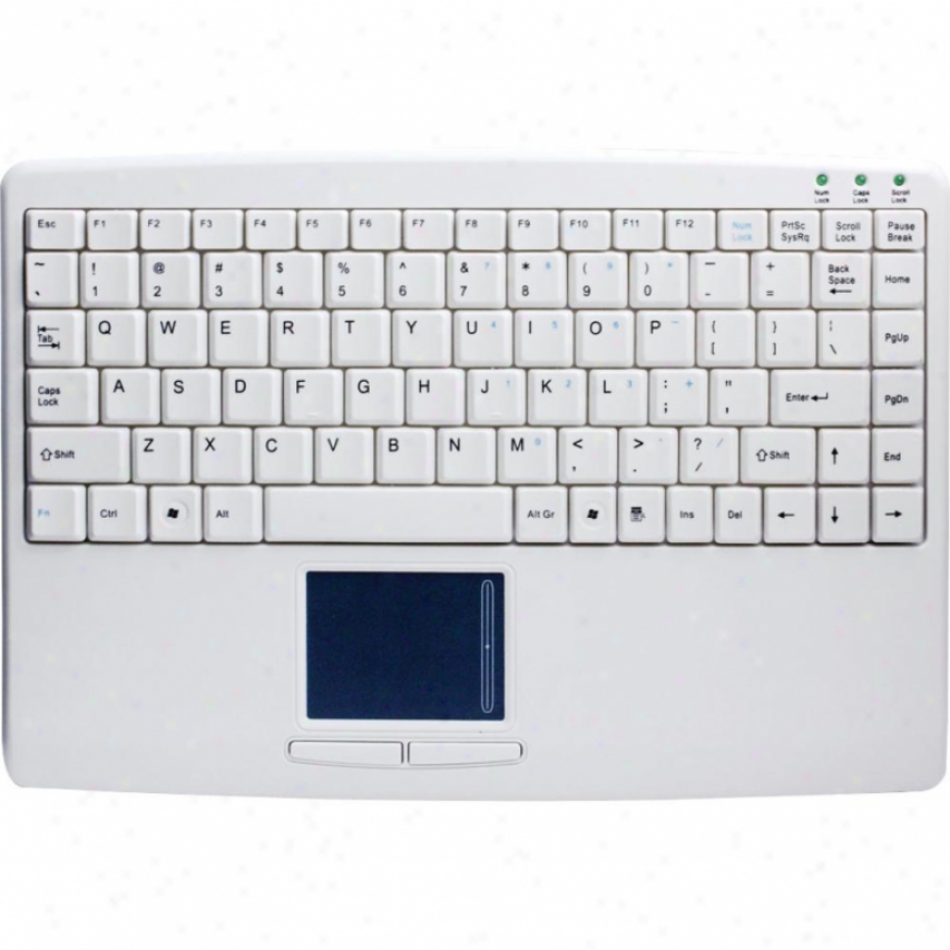 Adesso Slimtouch Usb Mini Keyboard - Akb-410uw - White -