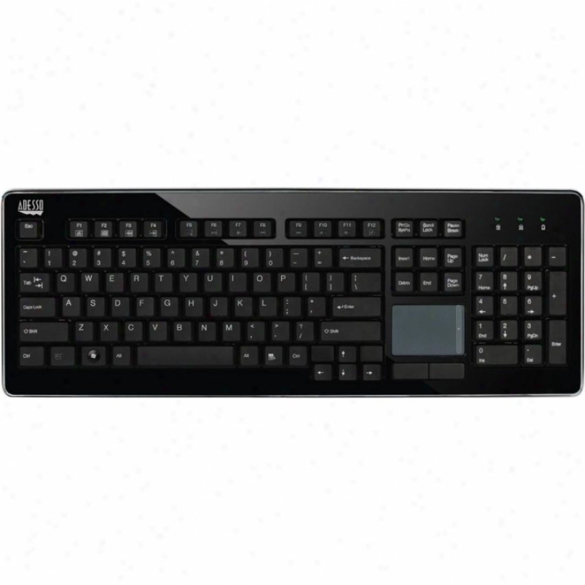 Adesso Wkb-4400yb 2.4ghz Wireless Slimtouch Keyboard - Black
