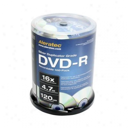 Aleratec 16x Dvd-r Media 100-pack