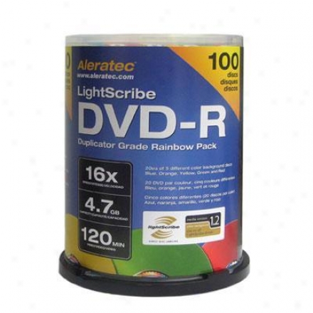 Aleratec Dvd-r 16x Lightscribe 100 Pk