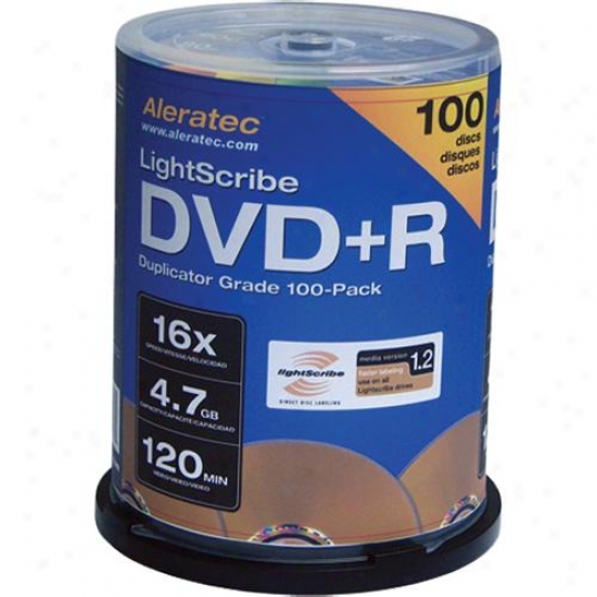 Aleratec Dvd+r 16x Lightscribe V 1.2 - 100 Discs
