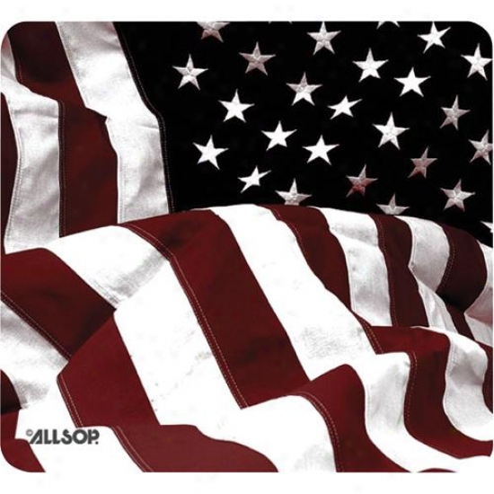 Allsop 29302 Aged Fashioned American Flag Mouse Cushion