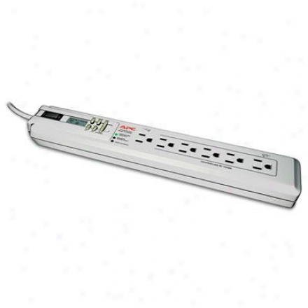 Apc 6-outlet 120v Power-saving Timer Essential Surgearrest - White - P6gc