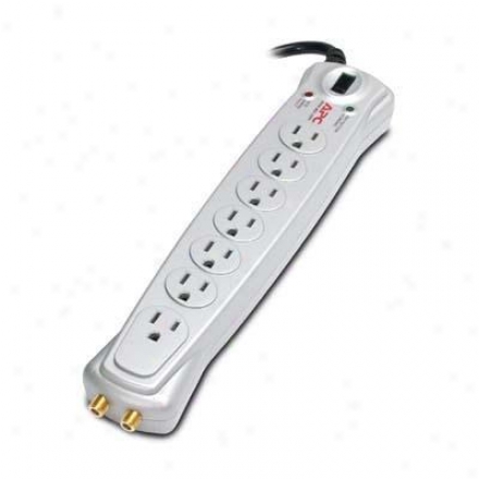 Apc 7-outlet Essential A/v Surge Protector W/ Coax Protection - P7v