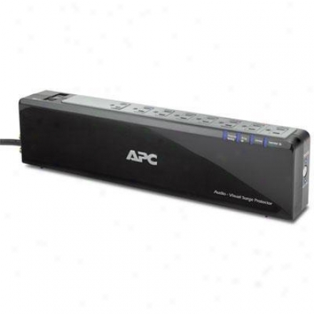 Apc 8-outlet 120v Audio/video Power-saving Surge Protector - P8vntg