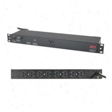 Apc 9-outlet Rackmuont Surgearrest 120v - Black - Net9rmblk