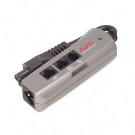 Apc Notebook Surge Protector - Silver - Pnoteproc6