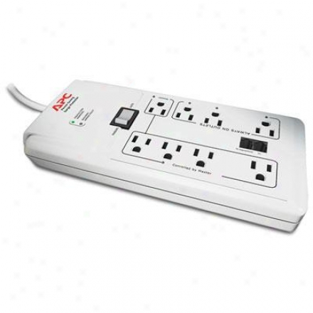 Apc P8gt 8 Outlets Power-saving Home/office Surgearrest With Phone Protextion