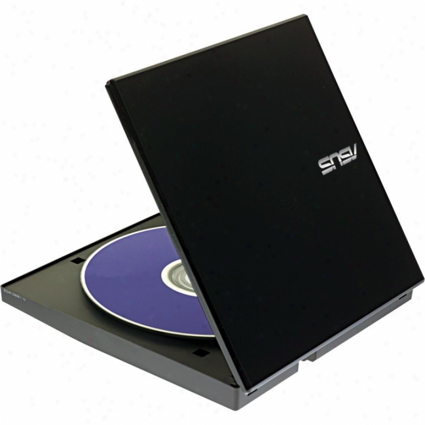 Asus Sdr-08b1-u 8x Usb External Slim Dvd-rom Drive - Black