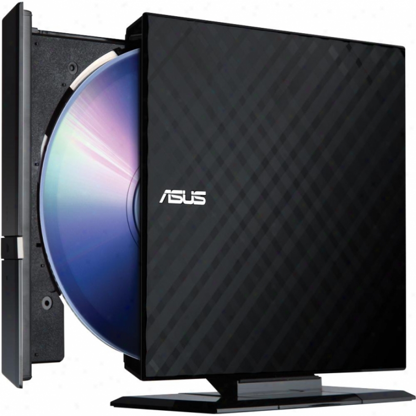 Asus Sdrw-08d2s-u/bg//aci/as Usb 2.0 8x External Slim Dvd Writer Drive - Black