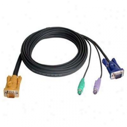 Aten Corp 6' Sphd15-hd15/mini Din Cable
