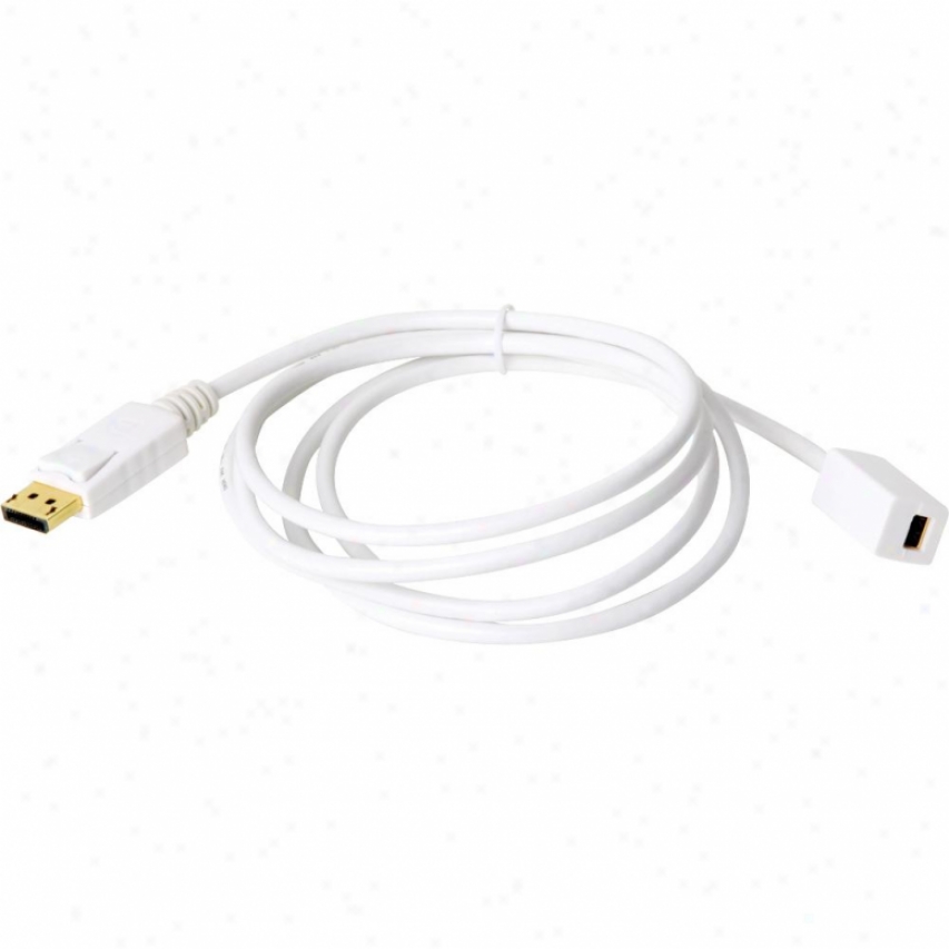 Atlona 6-foot (2-meter) Male Displayport To Fsmale Mini Displayport Cable