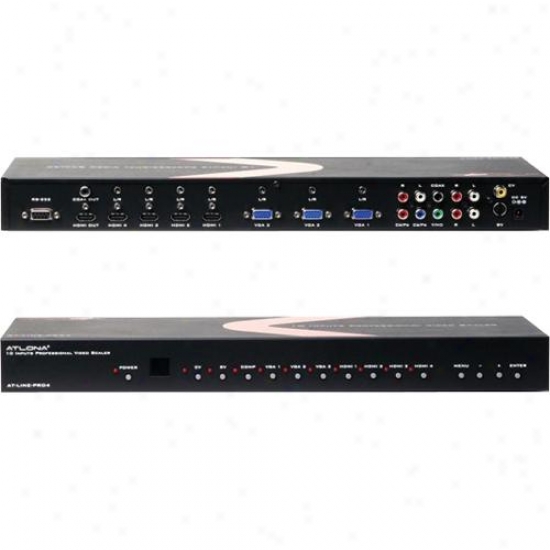 Atlona Professional 10-input Video Scaler/processor/switcher With Hdmi Output