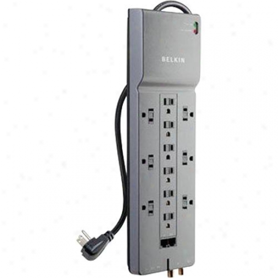 Belkin 12 Outlet Surge Protector With 8 Foot Cord