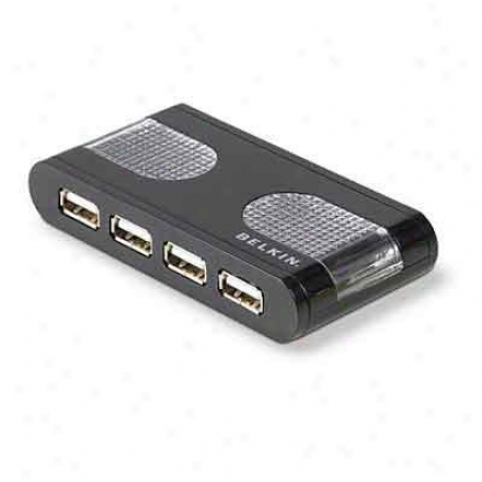 Belkin Usb 2.0 7-port Lighted Hub Blk