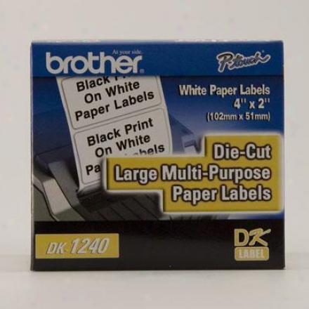 Brother 4" X 2" Paper Labels (60)0