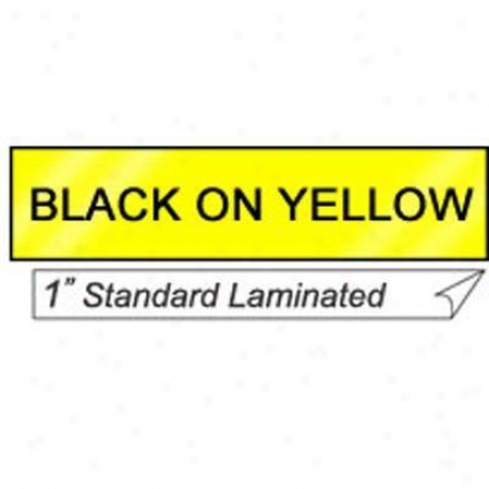Brother Black Forward Yellow 1" Tape