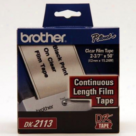 Brother Cont Film Label Blk/clear