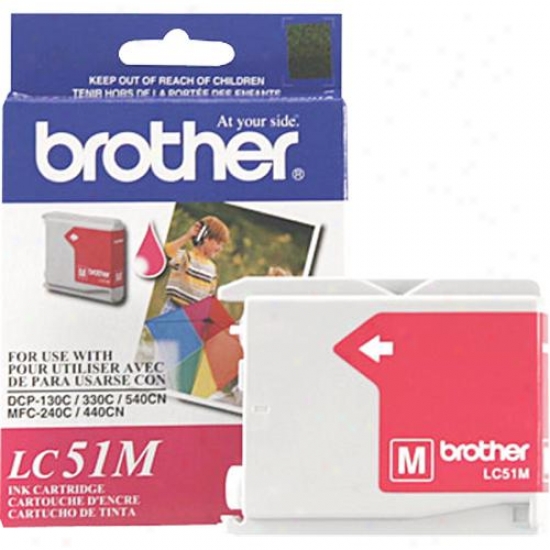 Brother Lc51m Magenta Ink Cartridge For Inkjet Printers