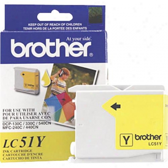 Brother Lc51y Yellow Ink Cartridge In spite of Inkjet Printers