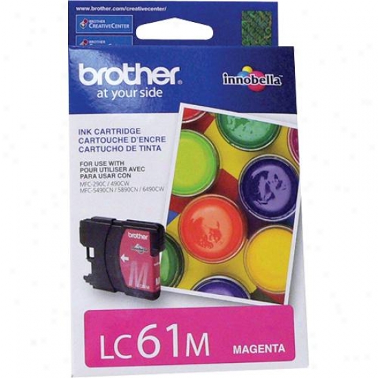 Brother Lc61m Standard Yield Magenta Ink Cartridge
