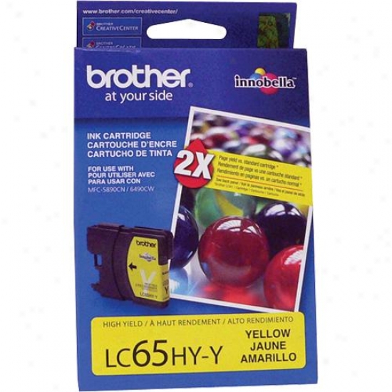 Brother Lc65hyy High Yield Yellow Ink Cartridge