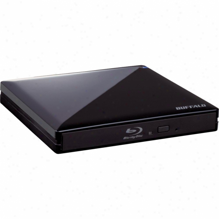 Buffalo Technology Mediastation Br-px68u2 6x Portable Blu-ray Writer - Black