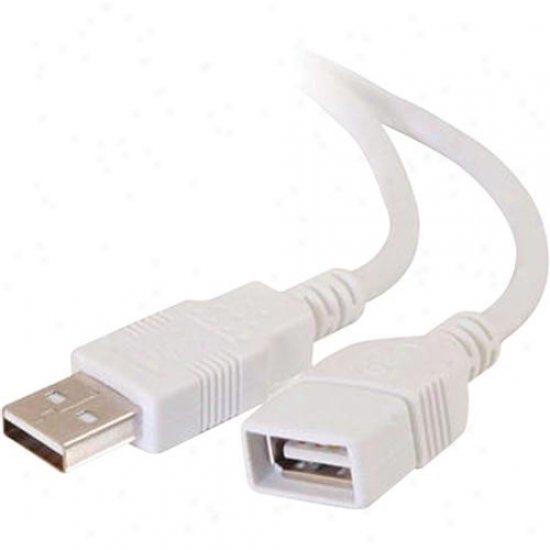 Cables To Go 1m Usb A Male To A Female Extension Cable - White 19003