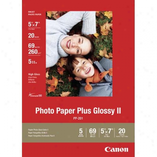 Canon 2311b024 5x7 Photo Paper Plus Glossy Ii Vivid Colors & High-quality Finish