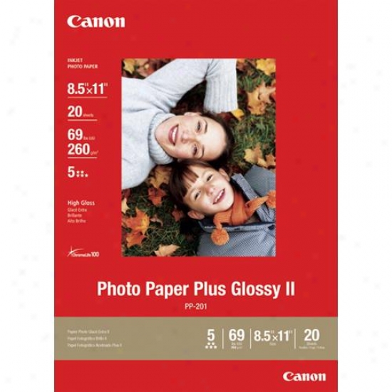 Canno 8.5x11 Photo Paper Plus Glossy Ii Vivid Flag With High-q8ality Finish