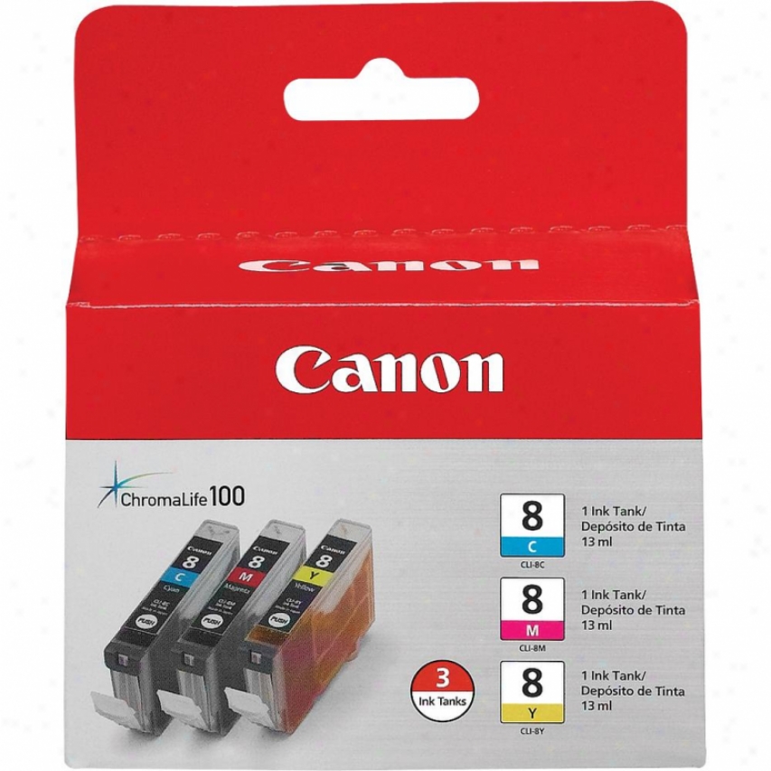 Canon Cli-8 3-color Ink Cartridge Multipack