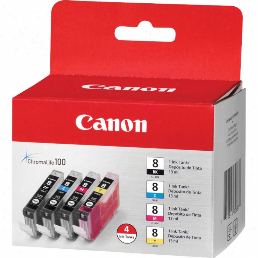 Canon Cli-8 4 Color Ink Pack