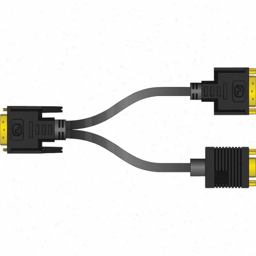Cyip Pc Dual-screen Y-cable Dvi-i To Dvi-d And Vga Cpn02176