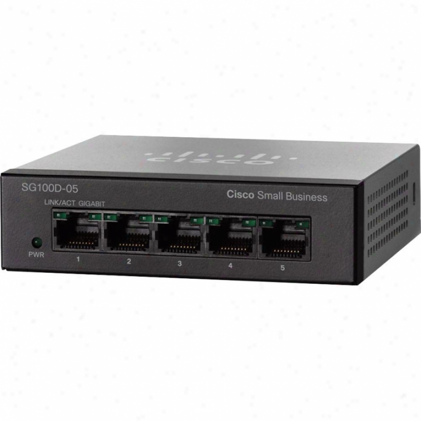 Cisco Sg100d 5-plrt Gigabit Switch Sg100d-05-na