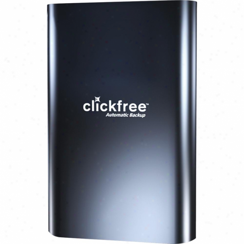 Clickfree 1tb Usb 3.0 C2 Portable Backup Hard Airing - Gloss Black