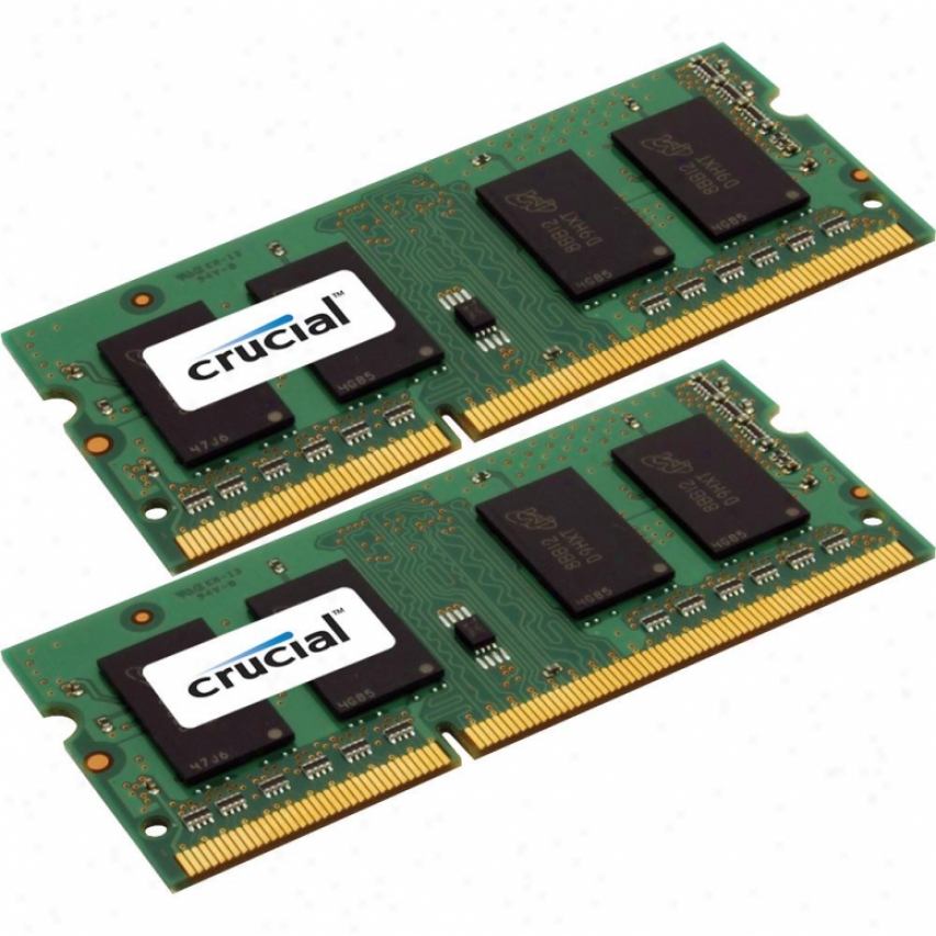 Crucial 16gb (8gb X 2) 204-pin Sodimm Ddr3 Notebook Memorial - Ct2kit102464bf1339