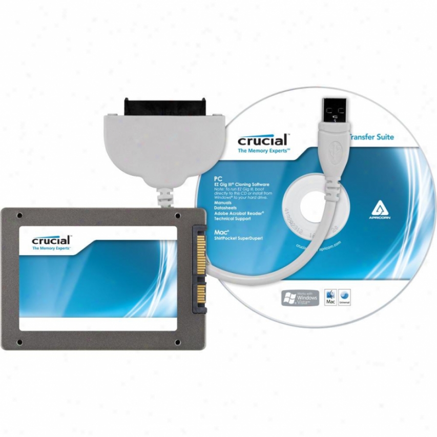 Crucial 64gb M4 2.5&qu0t; Sata Hard State Drive With Data Transfer Kit