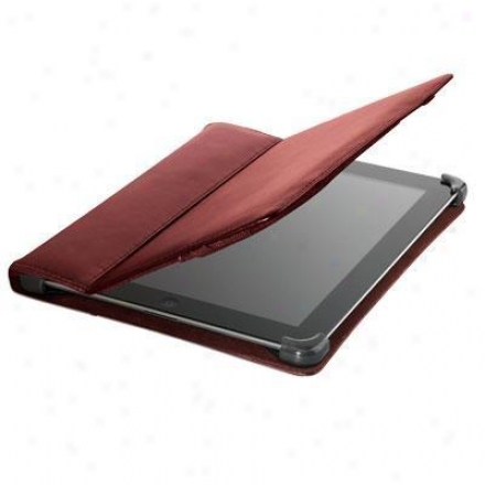 Cyber Acoustics Leather Ipad 2 Cover/case - Red - Ic-1002