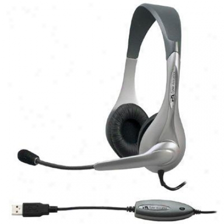 Cyber Acoustics Silver Oem Usb Headset/mic