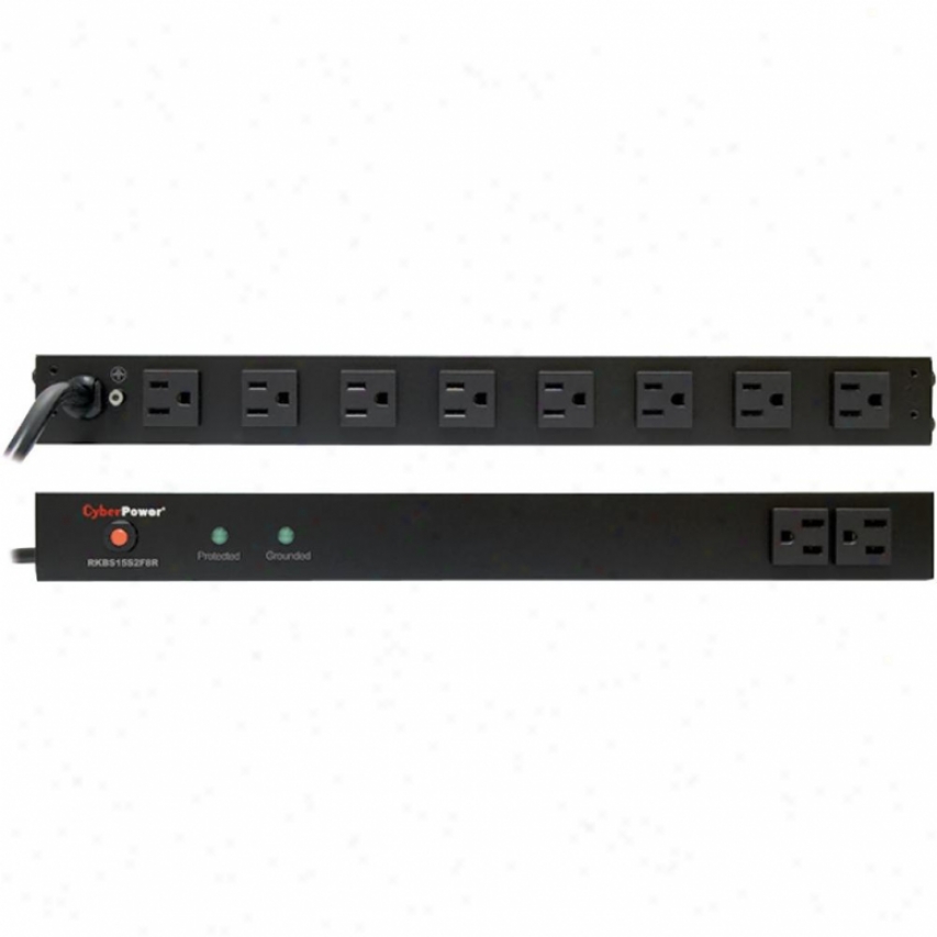 Cyberpower Rackbar 10-outlet Surge Protection - Rkbs15s2f8r