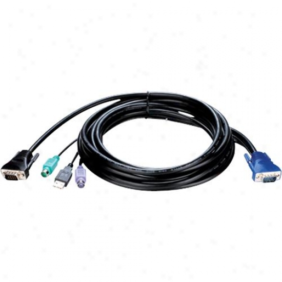 D-link Kvm-402 10-foot 4-in-1 Ps2/usb Kvm Cable