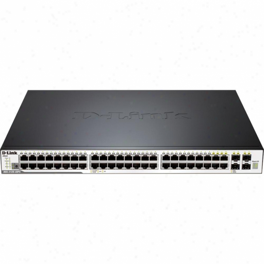 D-link Xstack L2 48 Ports Managed Stackable Gigabit Switch - Dgs -3120-48tc/si