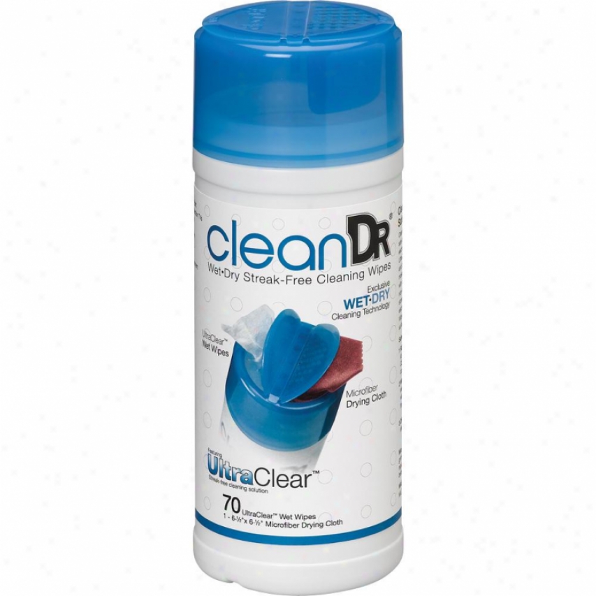 Digital Innovatkons 6012500 Cleandr Wet/dry Streak-free Wipes