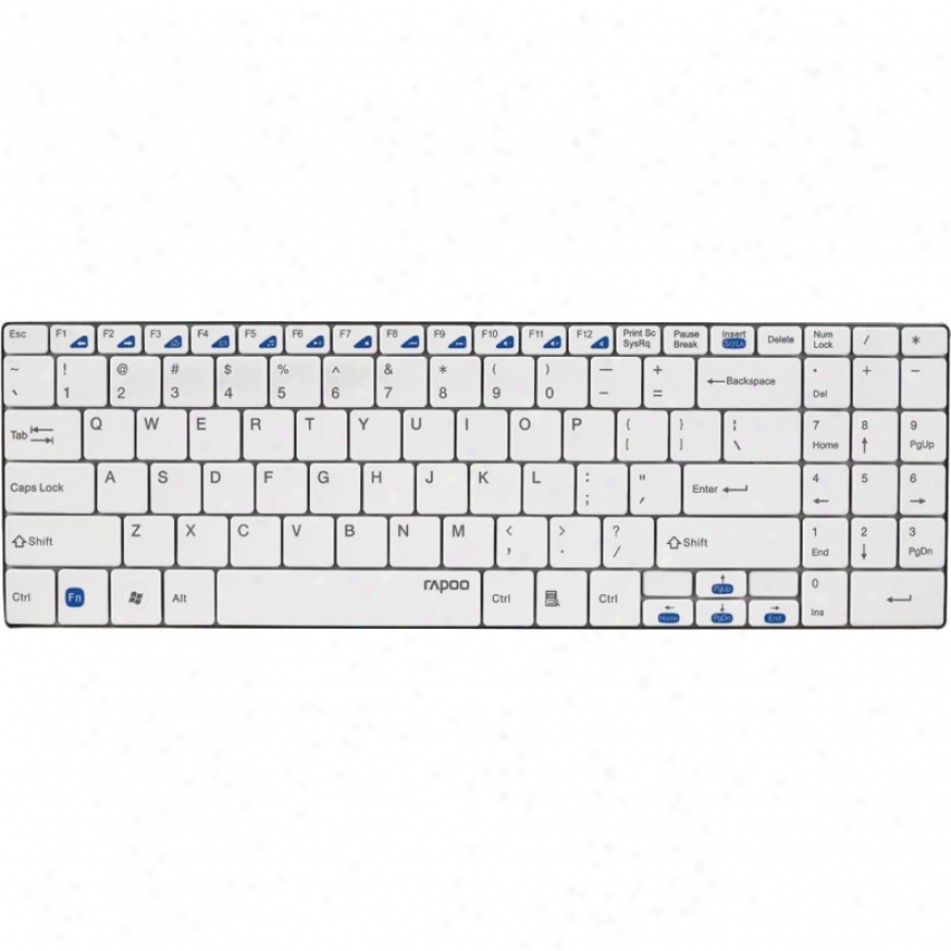 Elco Wireless 2.4 Ghz Wireless Keyboard - White