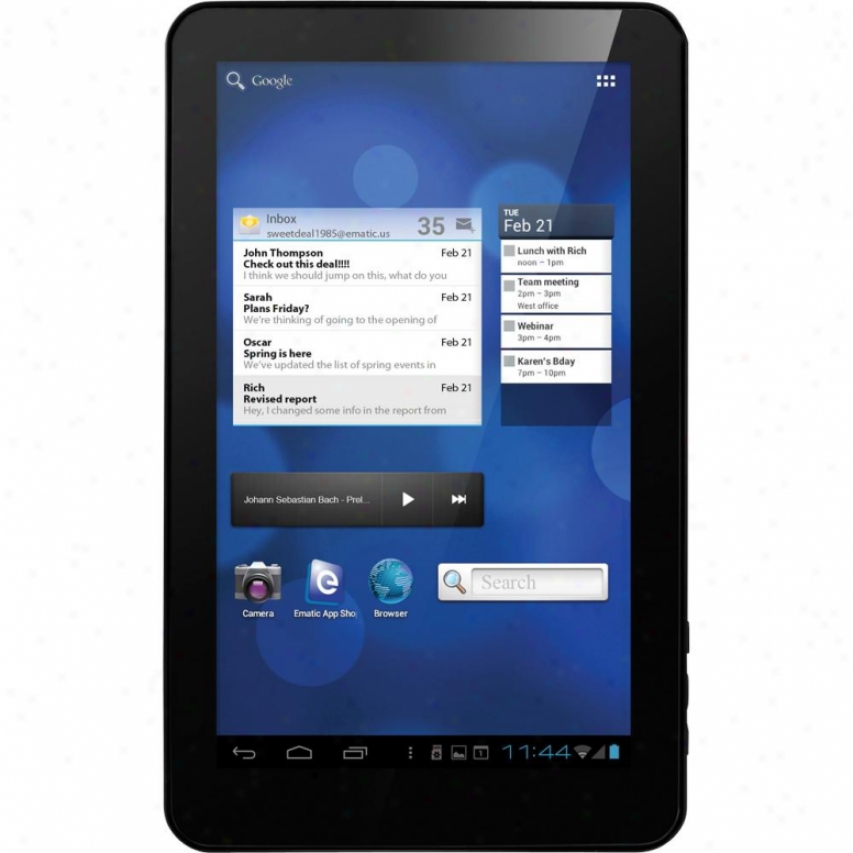 Ematic Eglide Xl Prro Ii 10" Capacitive Screen Android Tablet