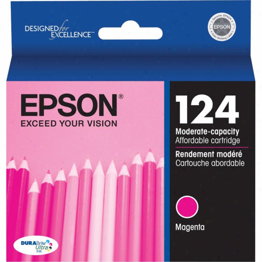 Epson 124 Moderate-capacity Magenta Ink Cartridge - T124320